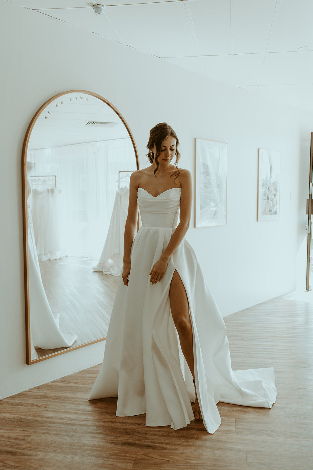 Monolo | Strapless Mikado A-Line Wedding Dress AFTER FIVE Monolo | Strapless Mikado A-Line Wedding Dress AFTER FIVE