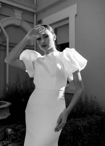 High Neck Mermaid Wedding Dress