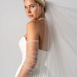 Bardot Mini Wedding Dress