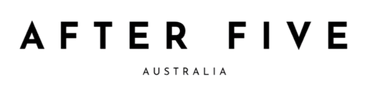 Logo of 'After Five Australia' with black text on a white background