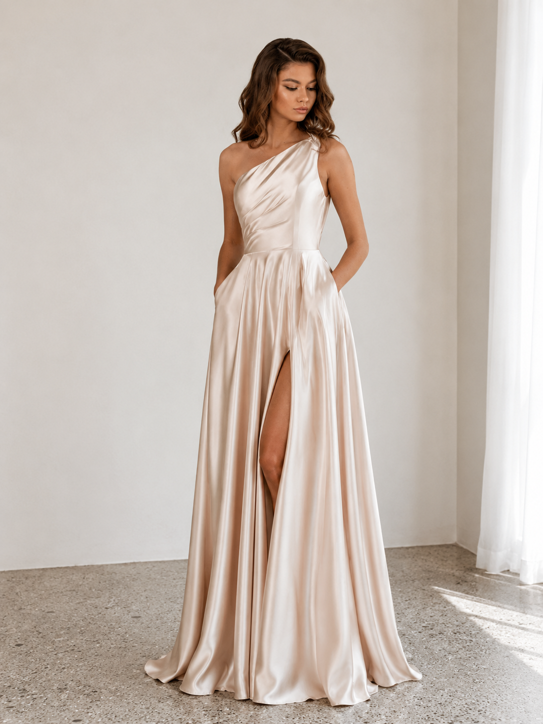 venus bridesmaid dress NBM1020 – AFTER FIVE Lightweight cotton summer dress