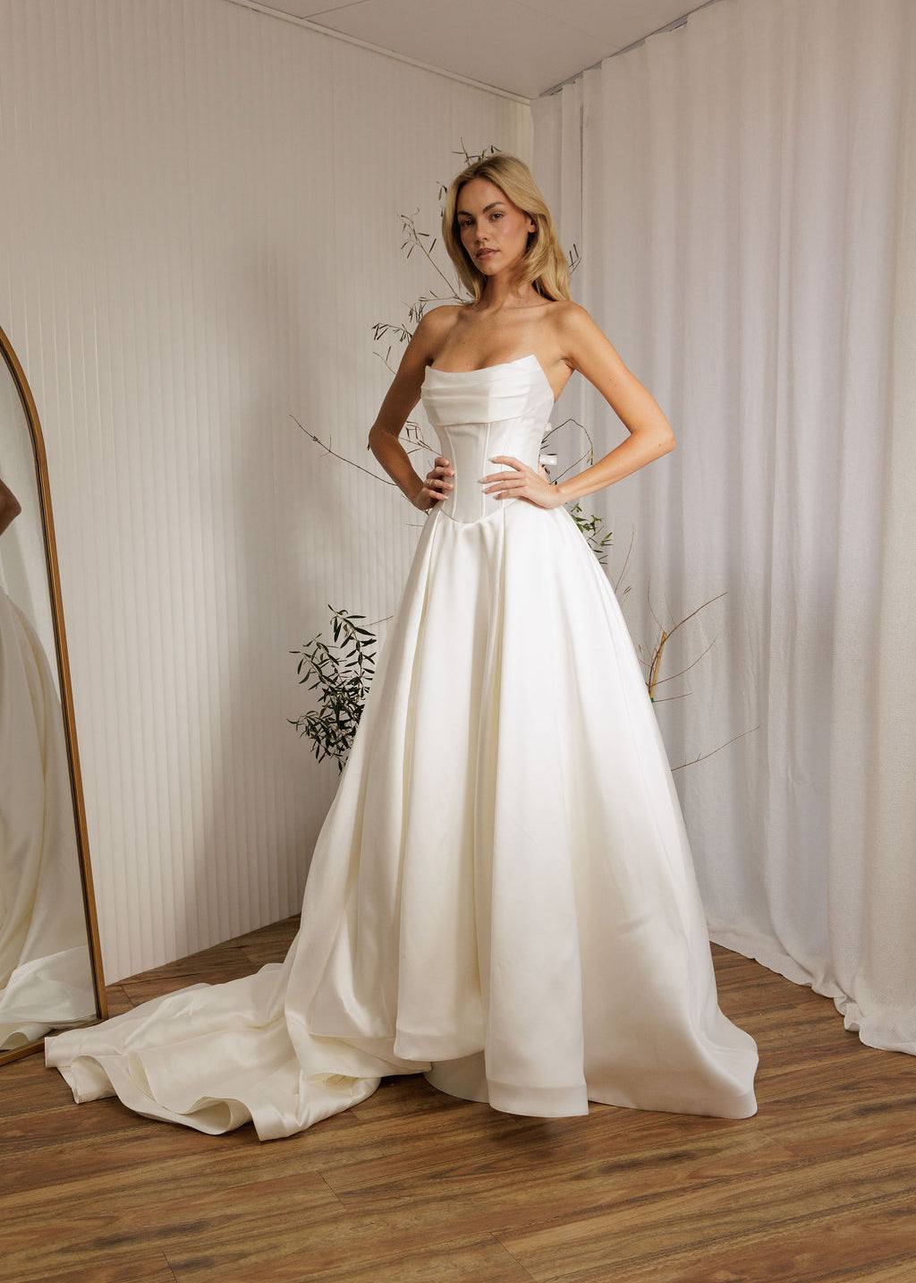 Mayfair Mikado ballgown wedding dress with sweetheart neckline and full skirt