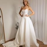 Mayfair Mikado ballgown wedding dress with sweetheart neckline and full skirt
