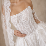 Palace wedding dress detailed beaded bodice bridal gown