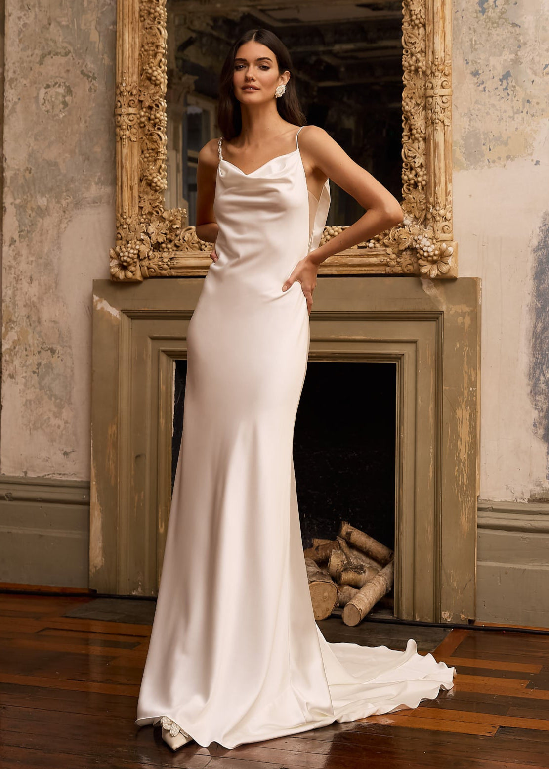 Solene Bridal Gown | Satin Slip Wedding Dress AFTER FIVE Solene Bridal Gown | Satin Slip Wedding Dress AFTER FIVE