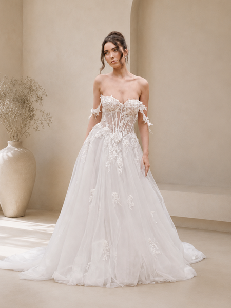 wren and ivory dresses Floral Lace Wedding Dress Brand_house of harlow Dress to Impress [Roblox] Has been tried on Color:As Photo Show